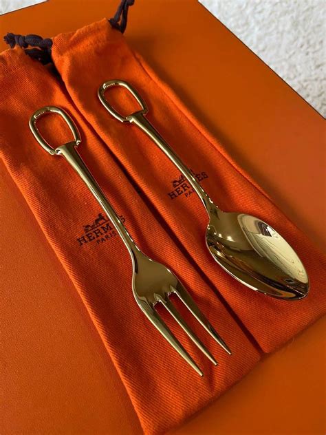 hermes fork|hermes tableware.